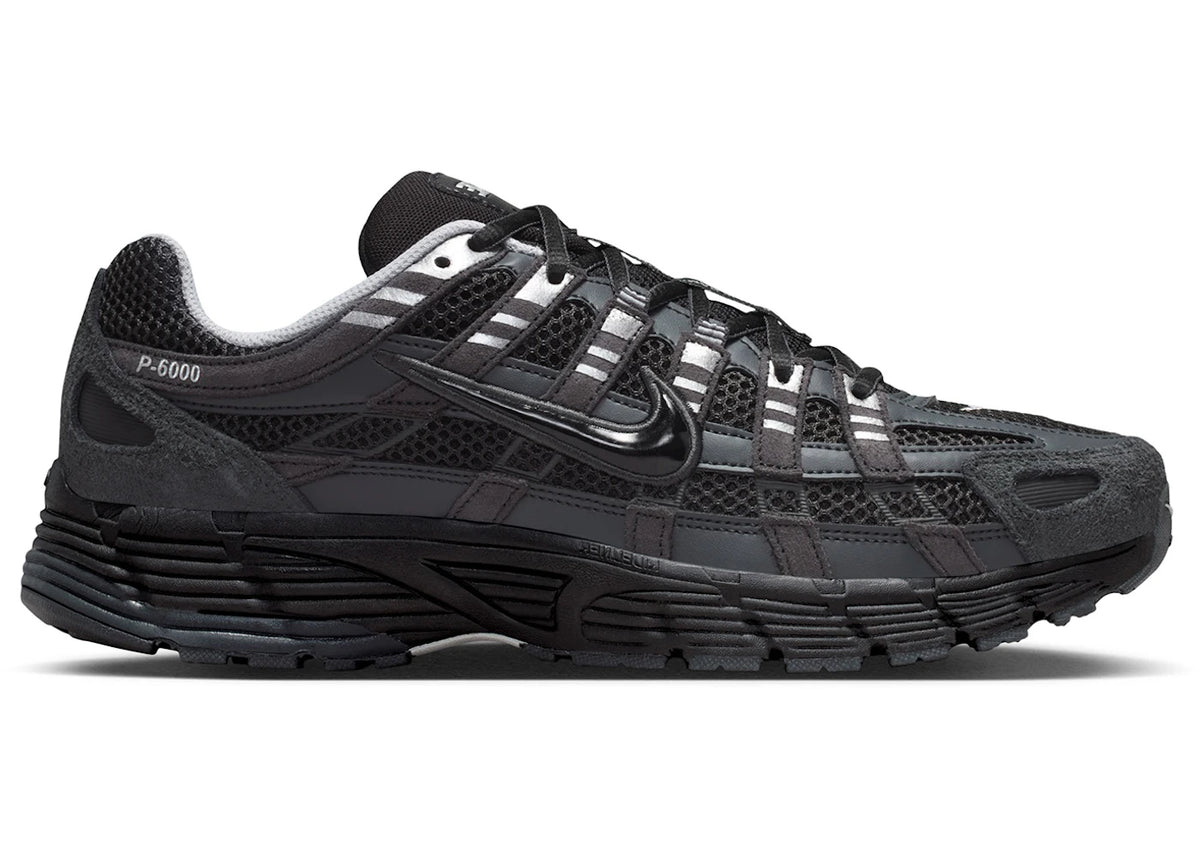 Nike P-6000 Suede Anthracite Metallic Silver