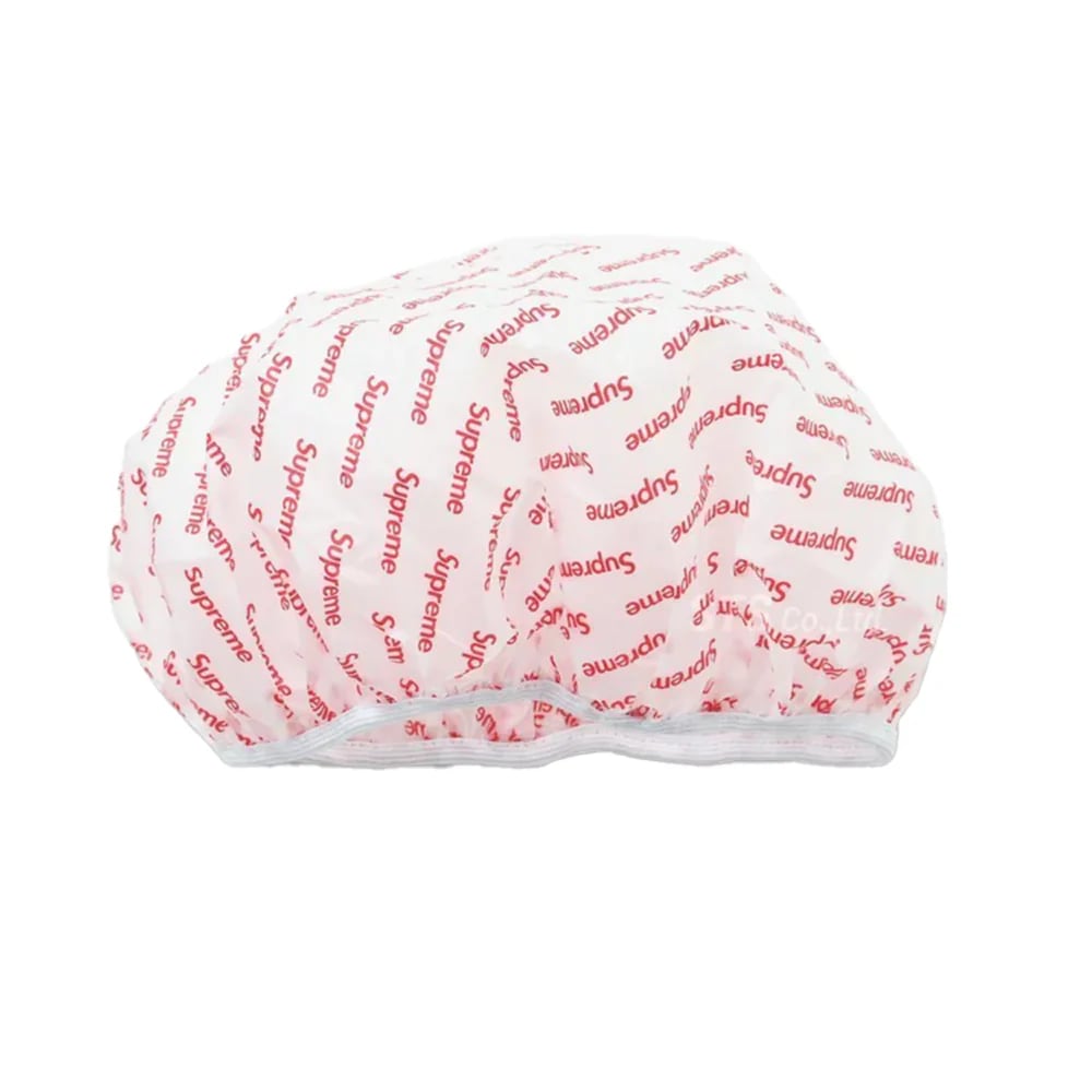 Supreme Shower Cap SS19 Season Gift White Red