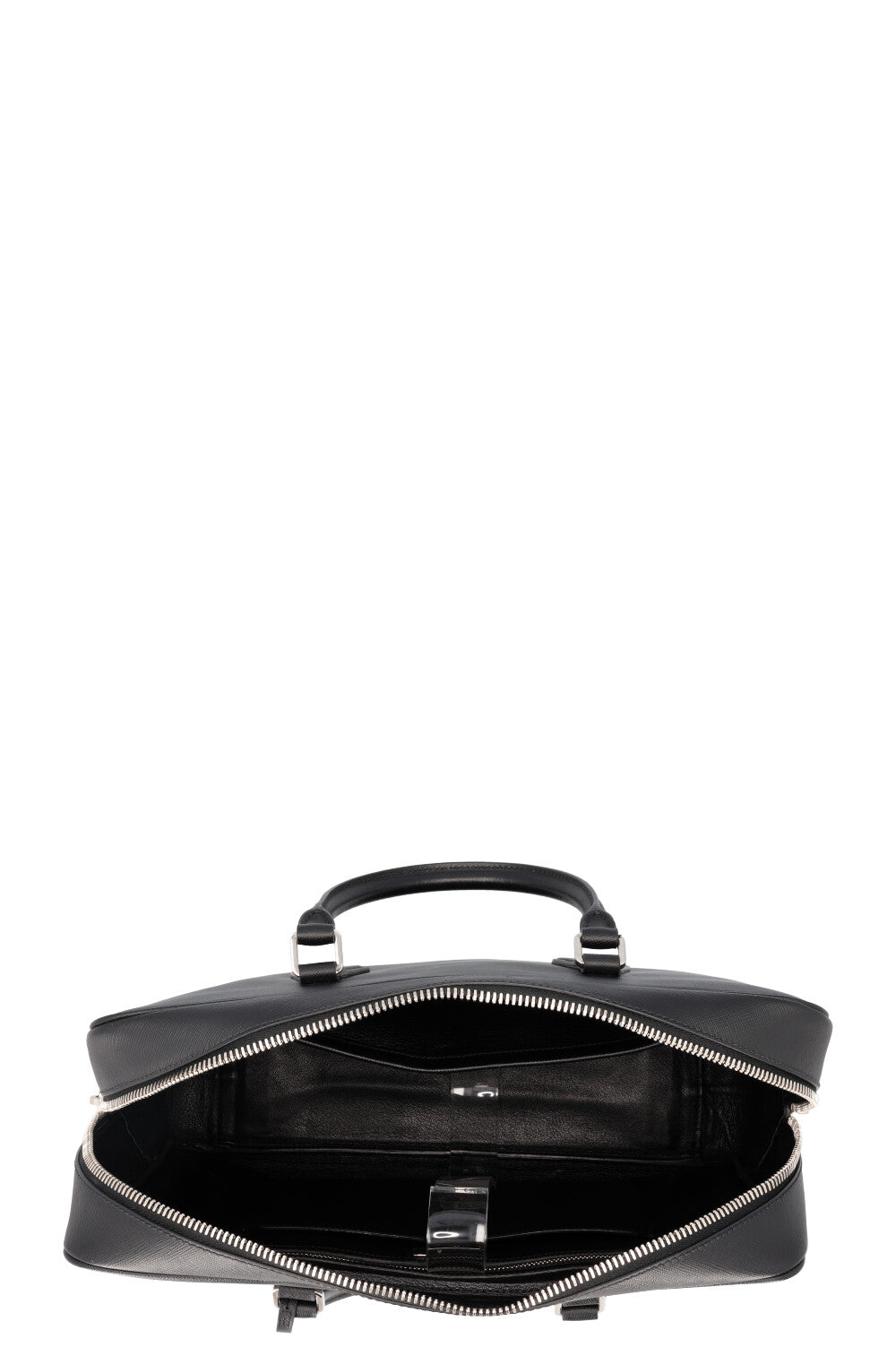 Prada Saffiano Briefcase Leather Black