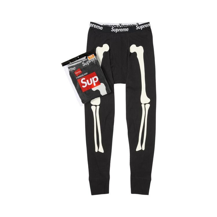 Supreme x Hanes Bones Thermal Pant (1 Pack) 'Black'