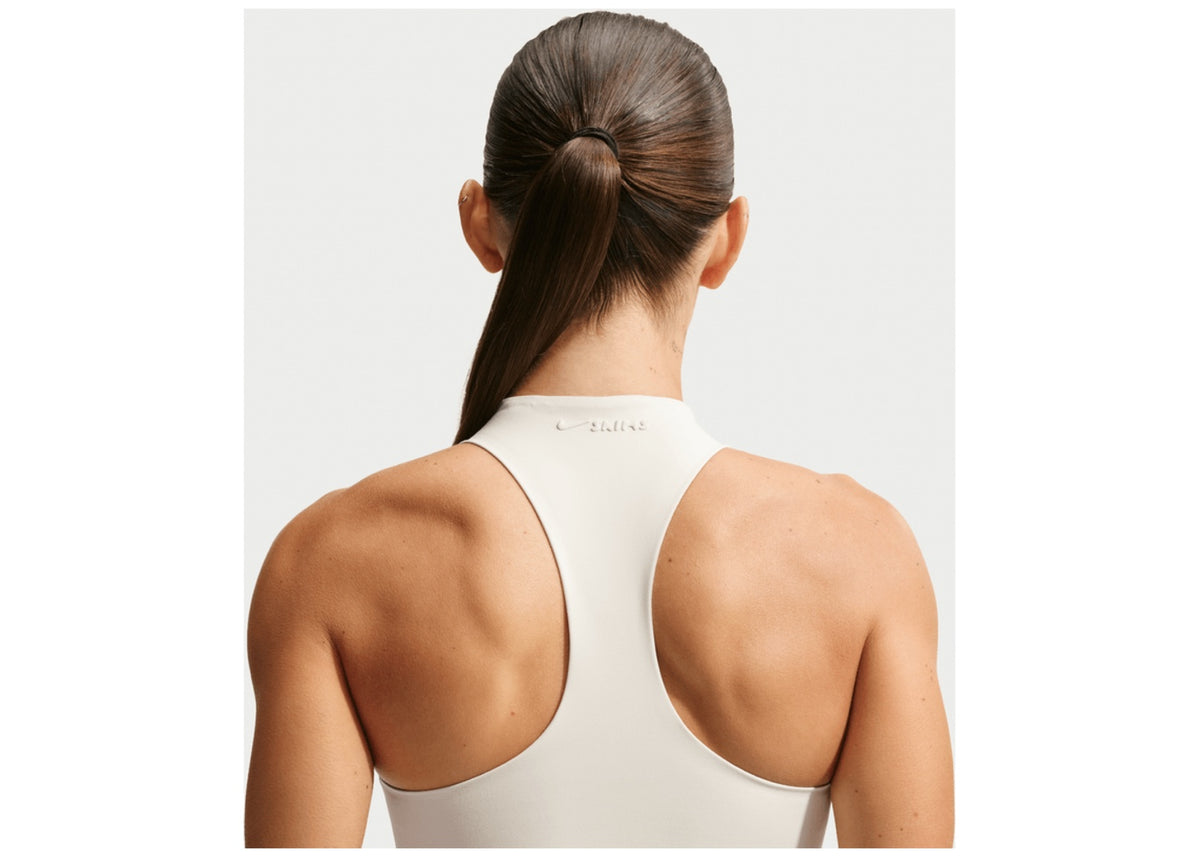 NikeSKIMS Matte Women's Mock-Neck Racerback Tank Top NSKM Actv Ivory