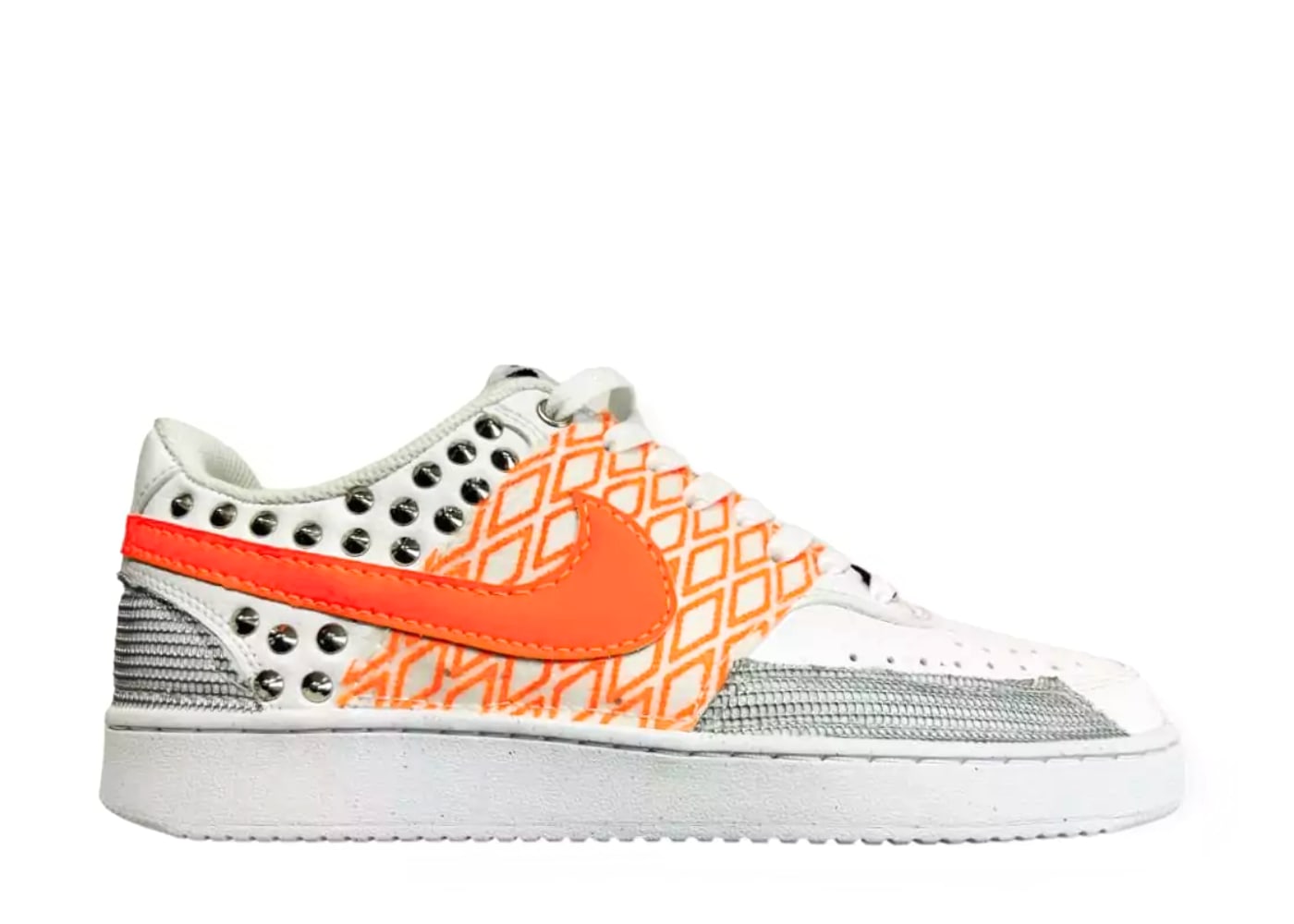 Nike Court Vision Low NN Idaho White Orange Studs