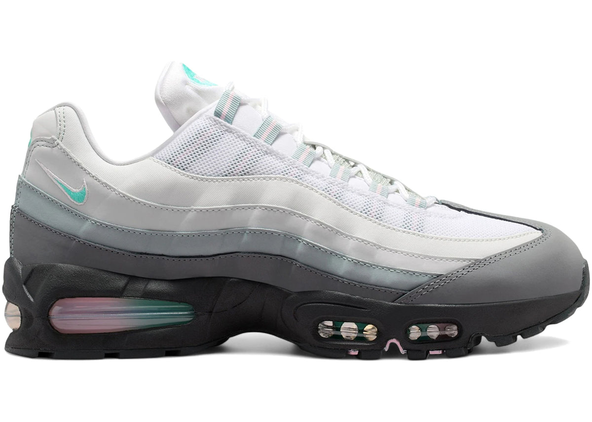 Nike Air Max 95 Big Bubble White Hyper Turquoise Pink Foam