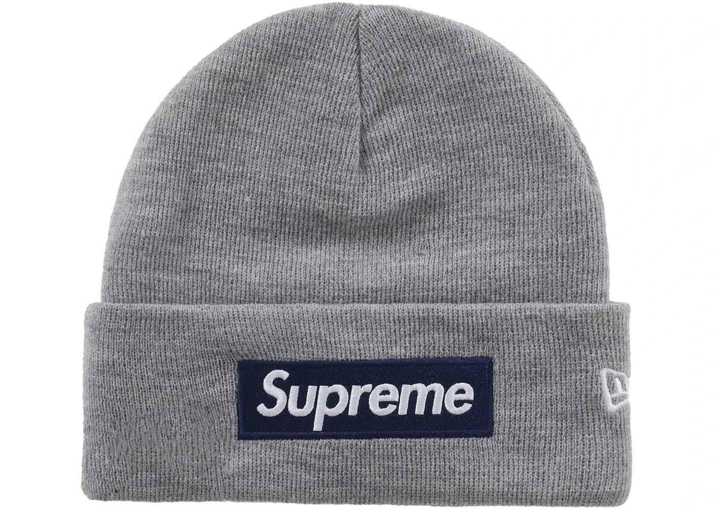 Supreme New Era Box Logo Beanie (FW25) Heather Grey – Tuzex