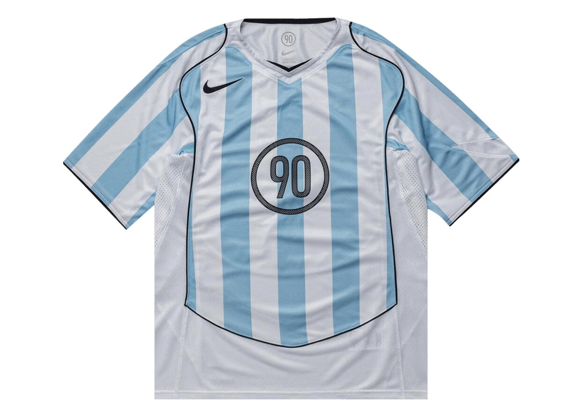 Nike T90 Dri-Fit Soccer Jersey 'Psychic Blue/White/Black/Black'