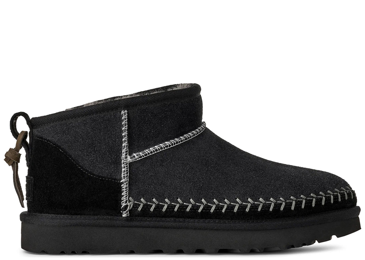 UGG Classic Ultra Mini Biarritz Boot Black (Women's)