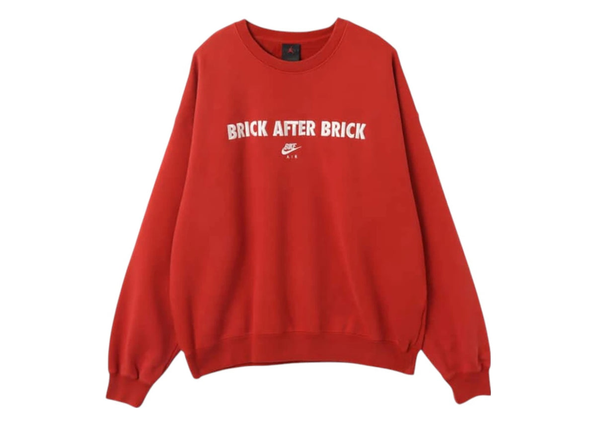 Jordan BIKE AIR x Nigel Sylvester Fleece Crewneck Sweatshirt Cinnabar Red