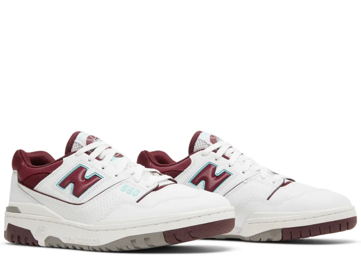 New Balance 550 Burgundy Cyan