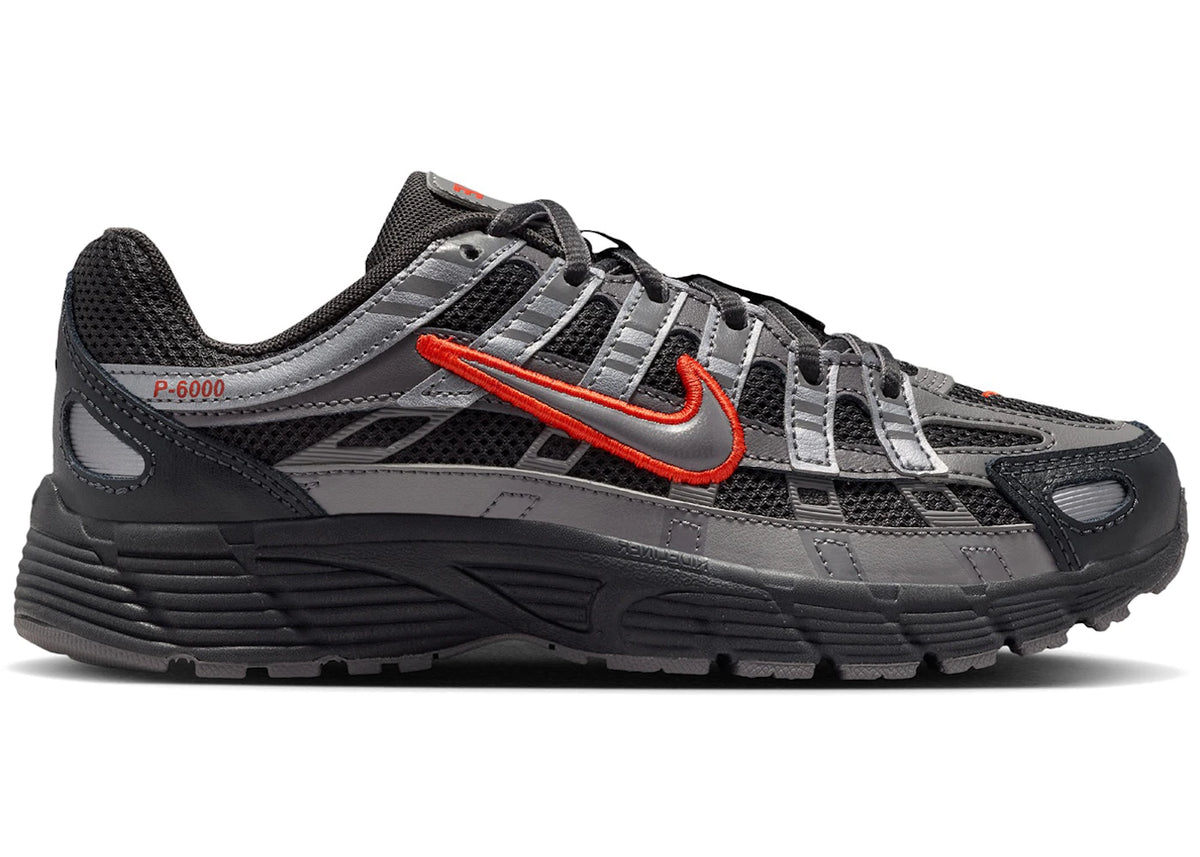 Nike P-6000 Anthracite Picante Red Metallic Cool Grey (GS)