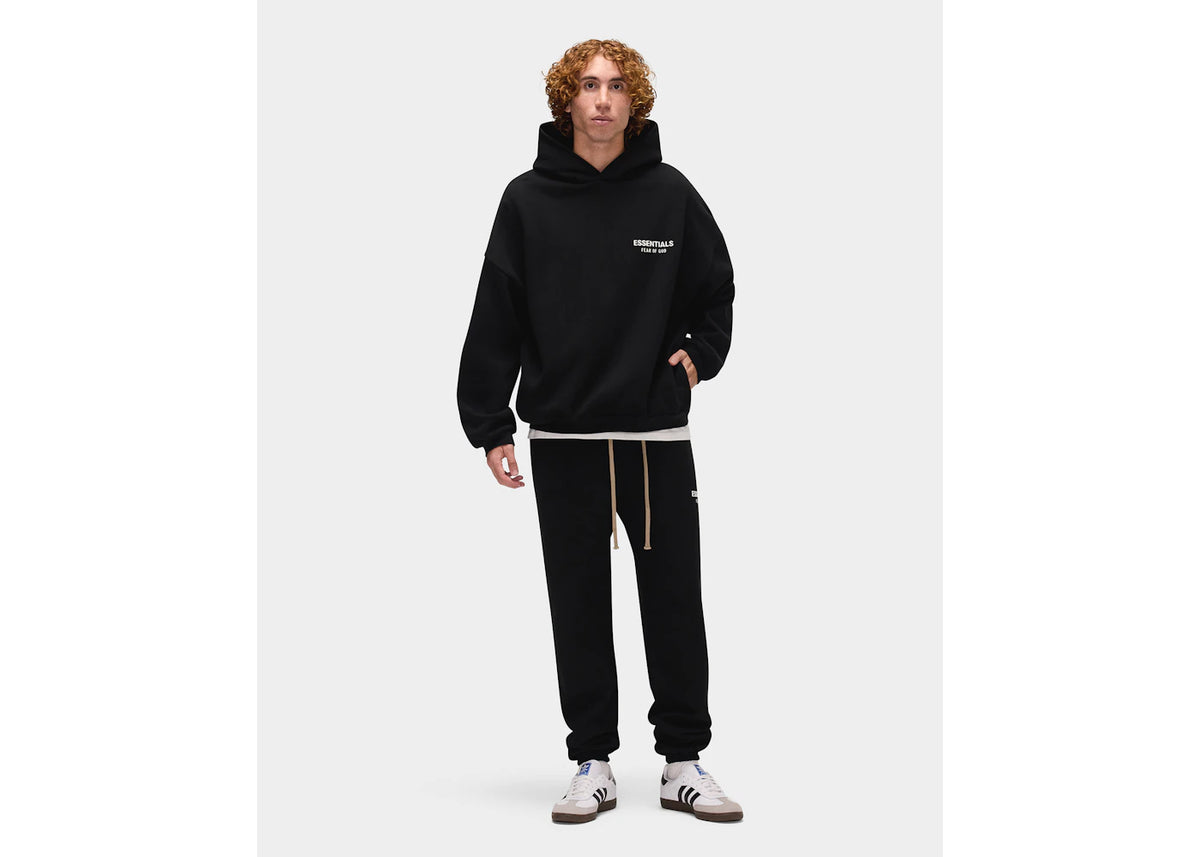 Fear of God Essentials Fleece Hoodie (FW24) Jet Black