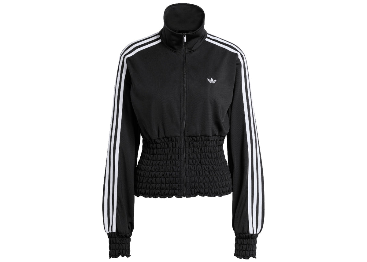 Adidas Smocked Firebird Track Top Black