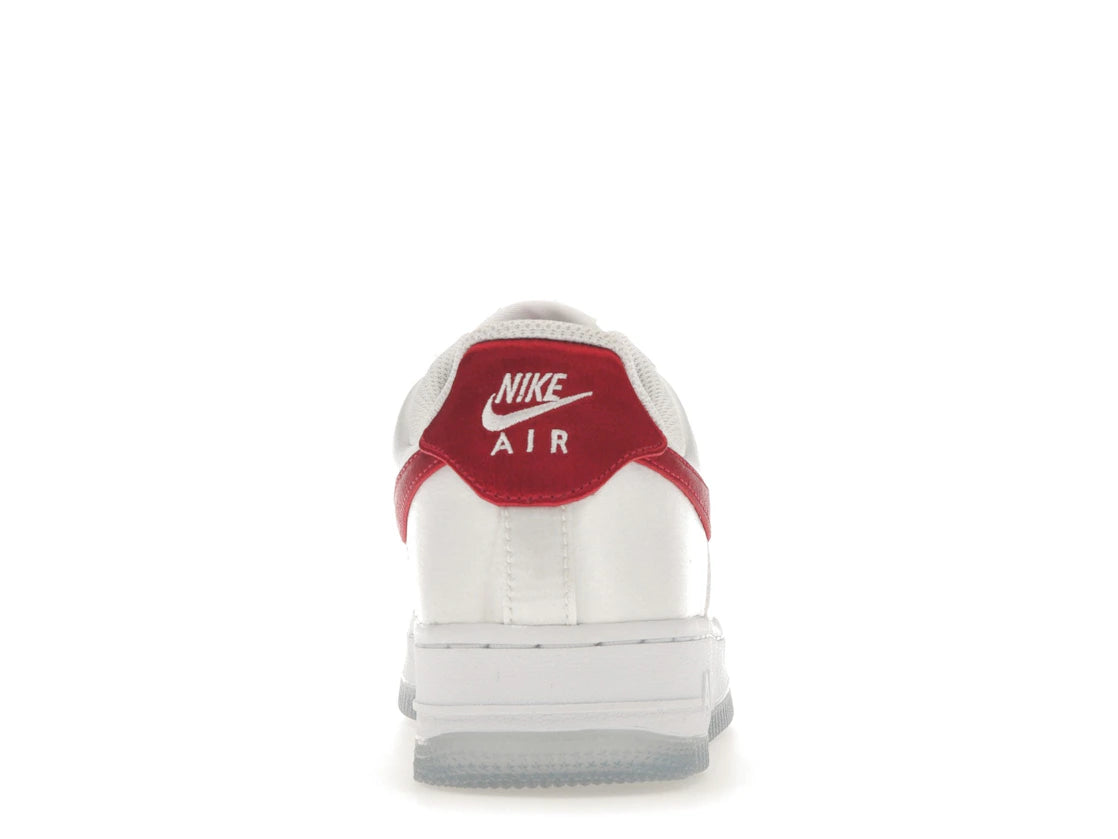 Nike Air Force 1 Low '07 Satin White Varsity Red (Women's)