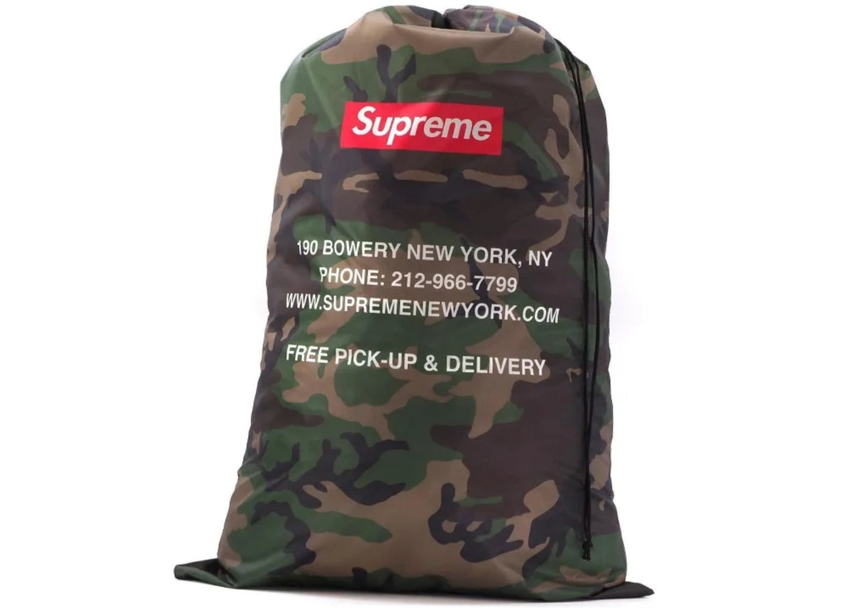 Supreme Camo Laundry Bag Woodland Camo Green