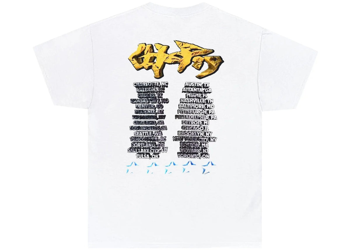 Travis Scott Utopia Tour Skitzo Circus Maximus Tee White
