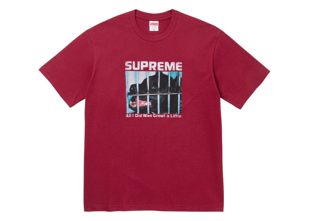 Supreme Growl Tee 'Cardinal'