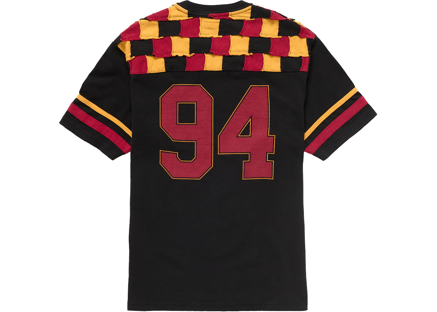Supreme Patchwork Yoke Football Top Black