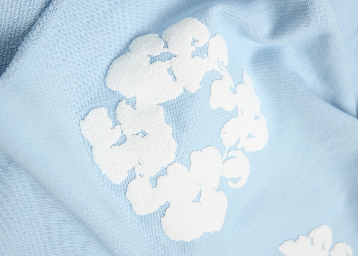 Denim Tears The Cotton Wreath Sweatshorts Powder Blue