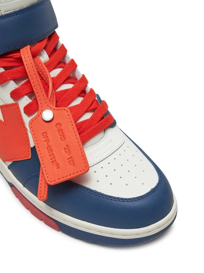 Off White Out Of Office Mid Top White Blue