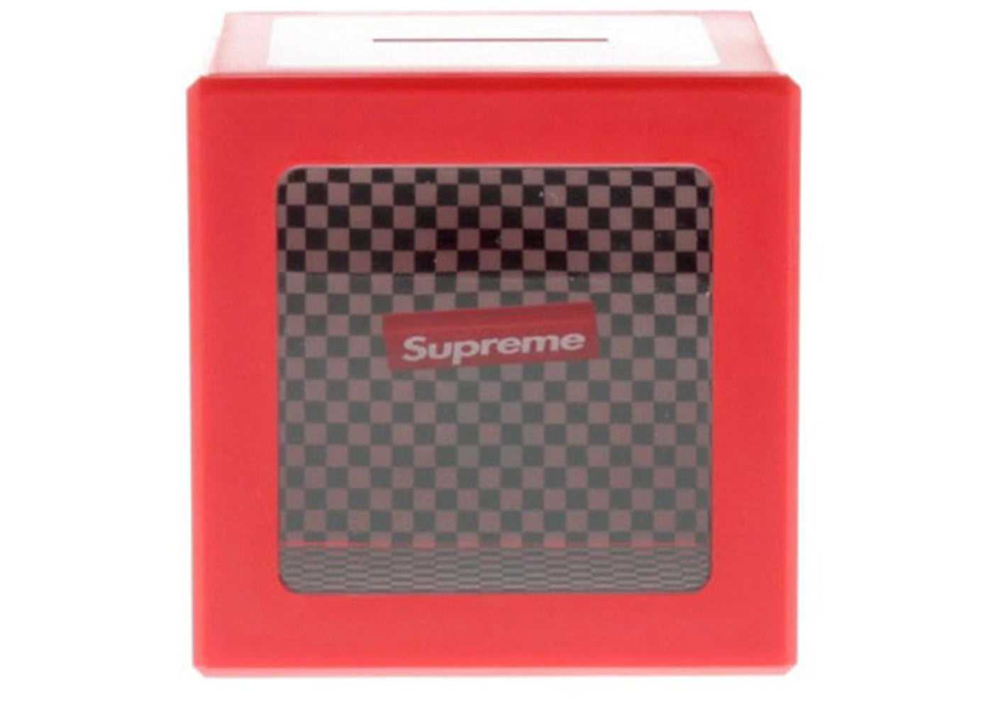 Supreme Illusion Cube Coin Bank Red