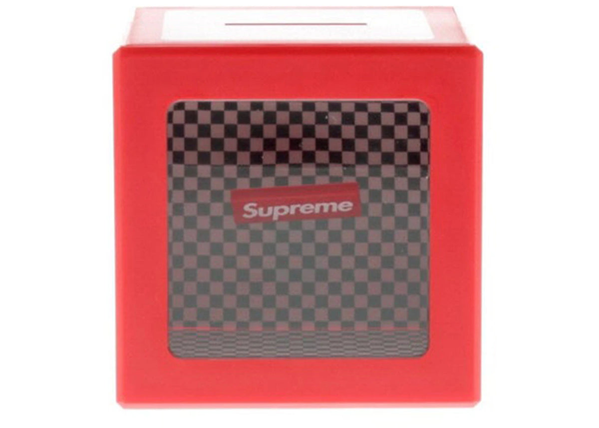 Supreme Illusion Cube Coin Bank Red