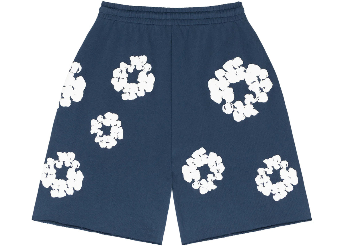 Denim Tears The Cotton Wreath Shorts Navy