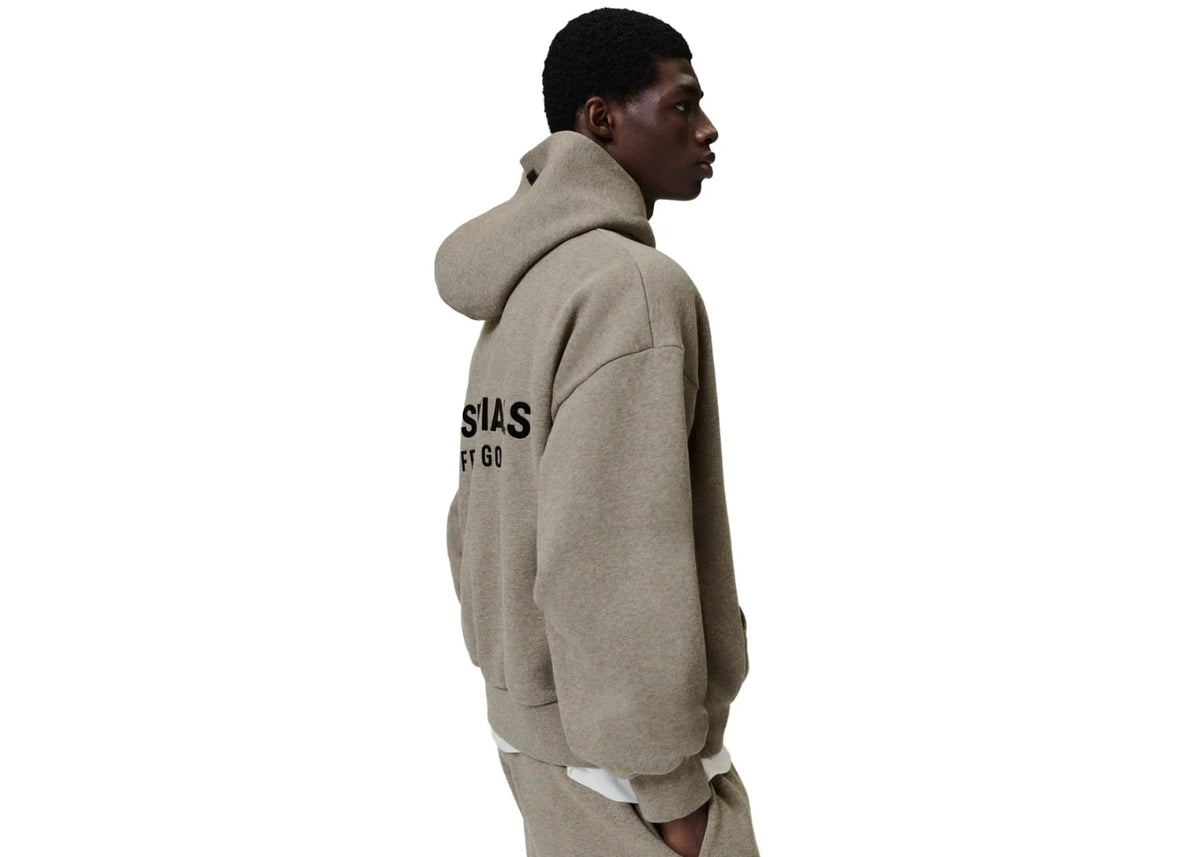Fear of God Essentials Classic Fit Fleece Hoodie Homestead Heather
