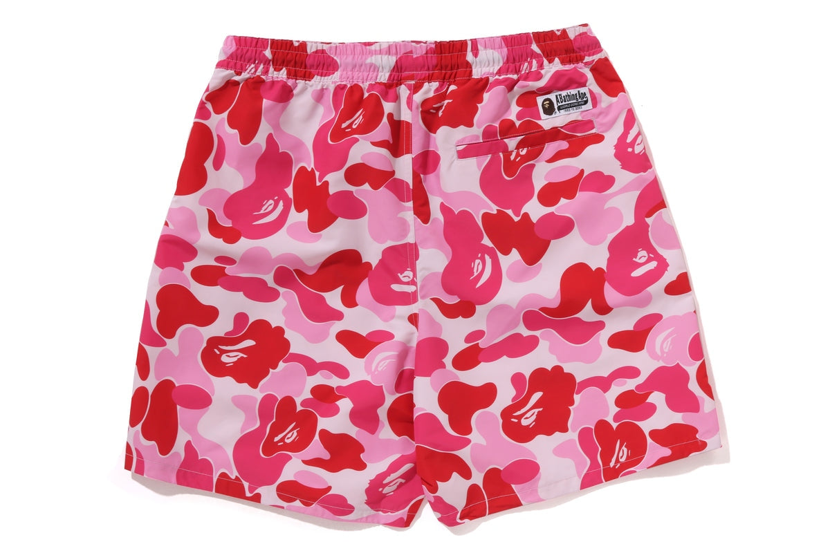 BAPE ABC Camo One Point Relaxed Fit Water Shorts Pink