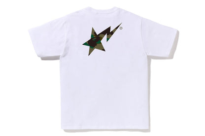 BAPE 1st Camo Bape Sta Logo Tee White/Green