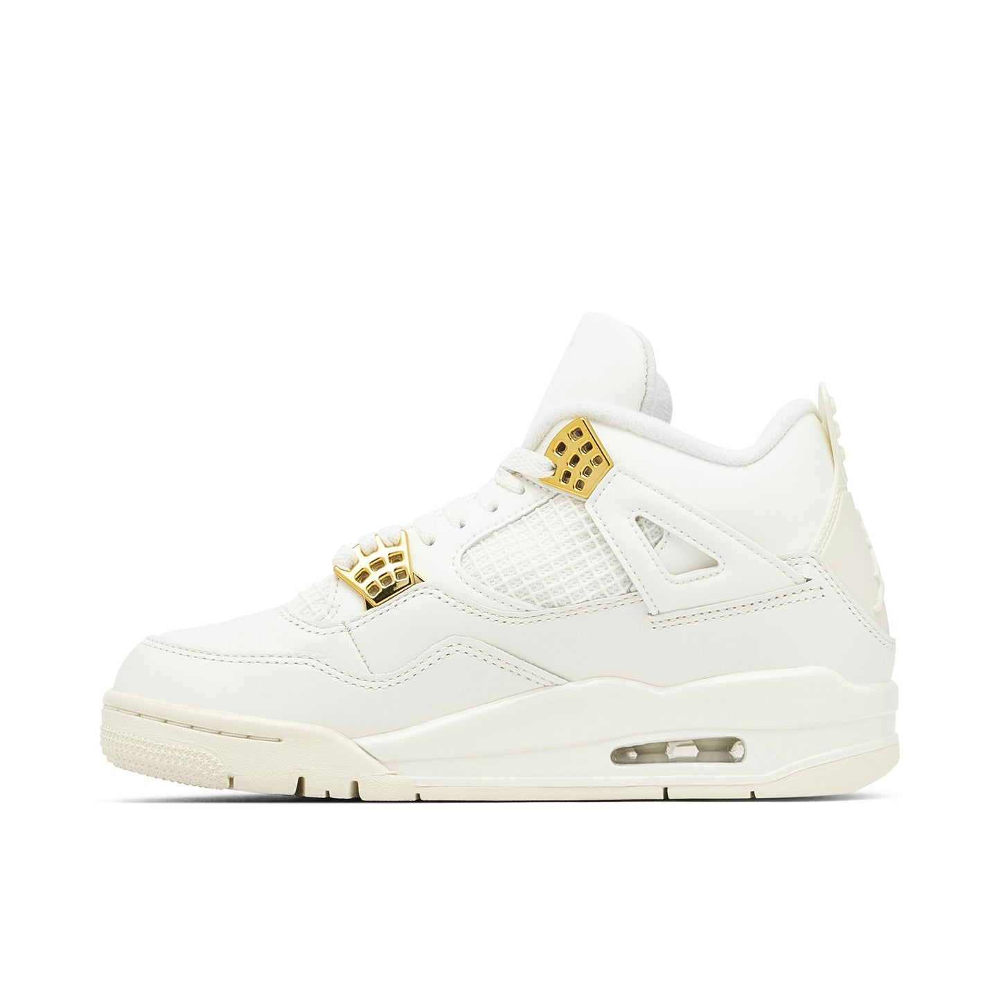 Air Jordan 4 Retro Sail Metallic Gold Womens