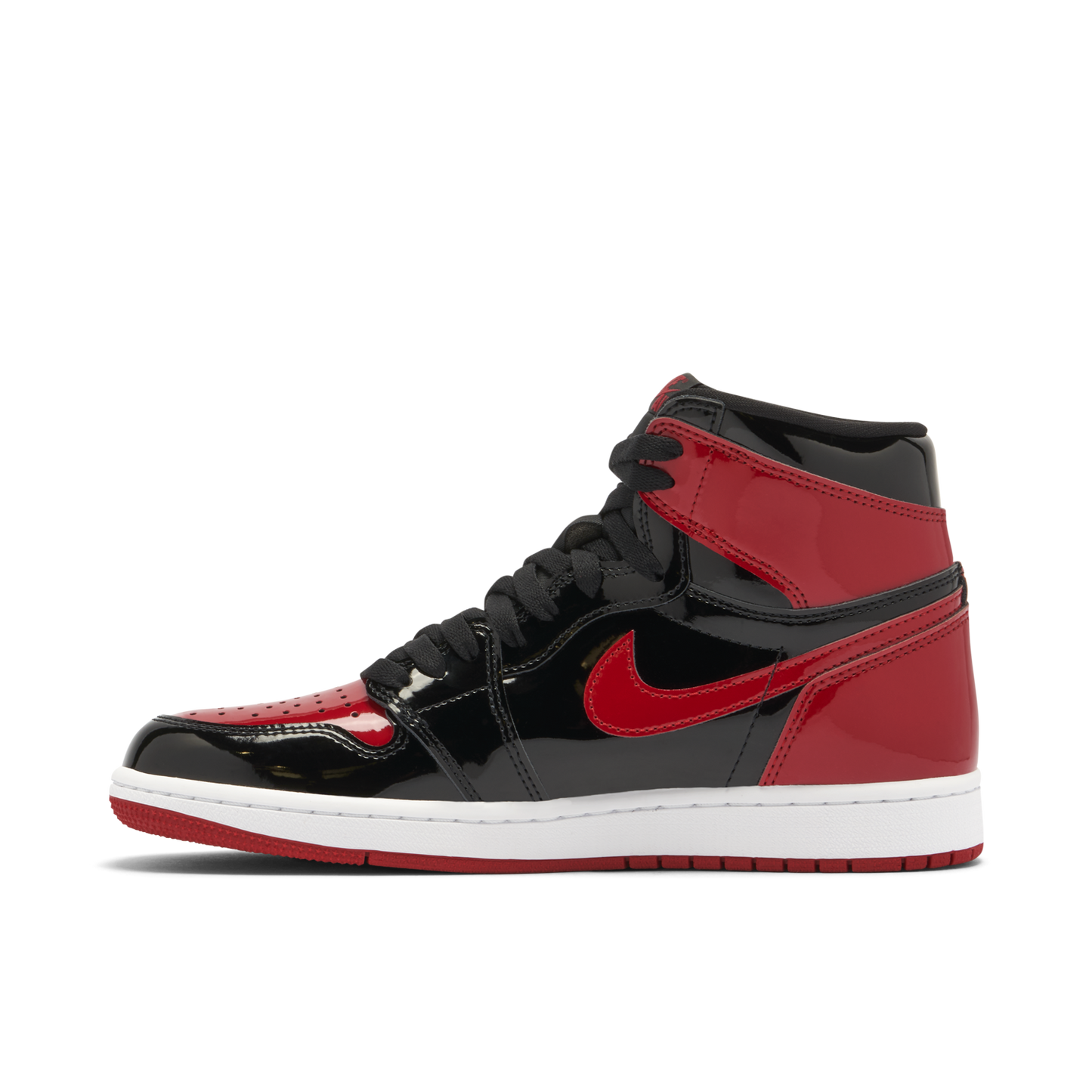 Air Jordan 1 Retro High OG Patent Bred Black Red