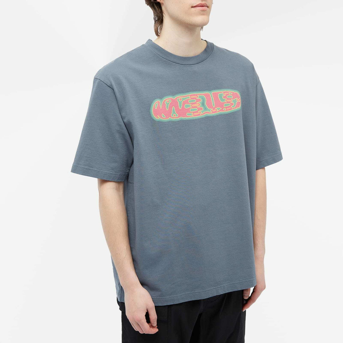 Ambush Spray Paint T-Shirt in Grey Pink