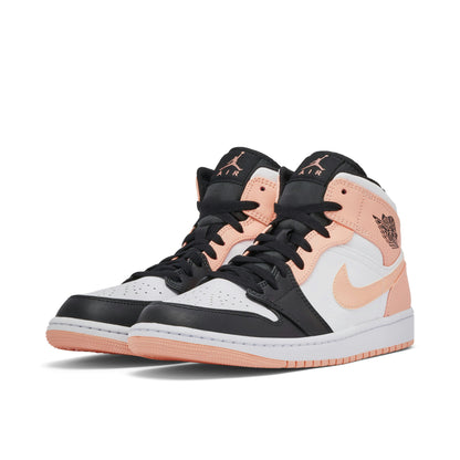 Air Jordan 1 Mid Arctic Orange Black Toe Crimson Tint