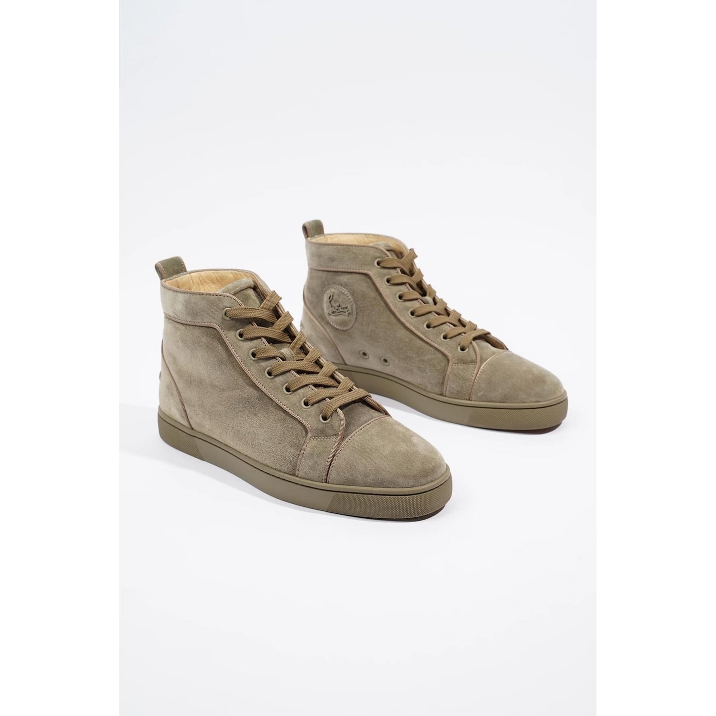 Christian Louboutin Louis Orlato Flat Khaki Suede