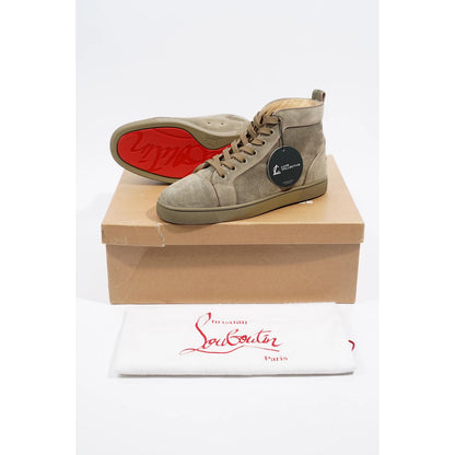 Christian Louboutin Louis Orlato Flat Khaki Suede