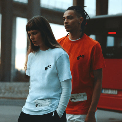 Off-WhiteMen's x Teenage Engineering Crossover SS22 Logo Printing Round Neck Short Sleeve White T-Shirt