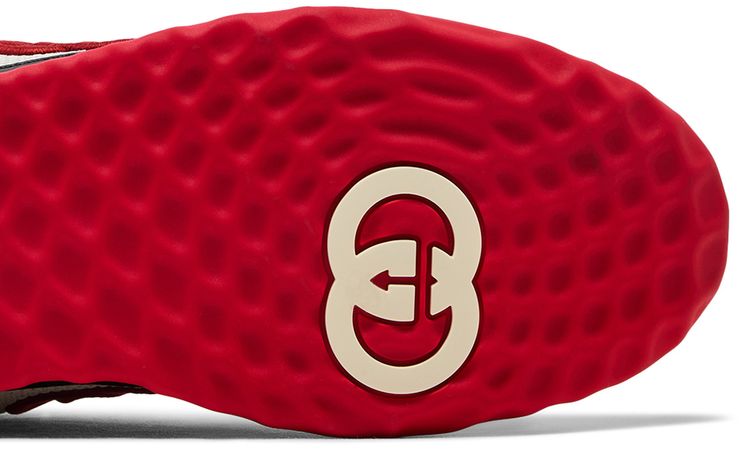 Gucci MAC80 High Top Sneakers Black White Red