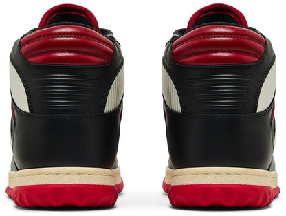 Gucci MAC80 High Top Sneakers Black White Red