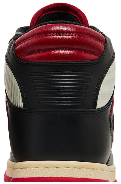 Gucci MAC80 High Top Sneakers Black White Red