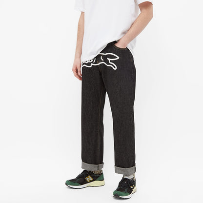 ICECREAM Running Dog Denim Pant Black