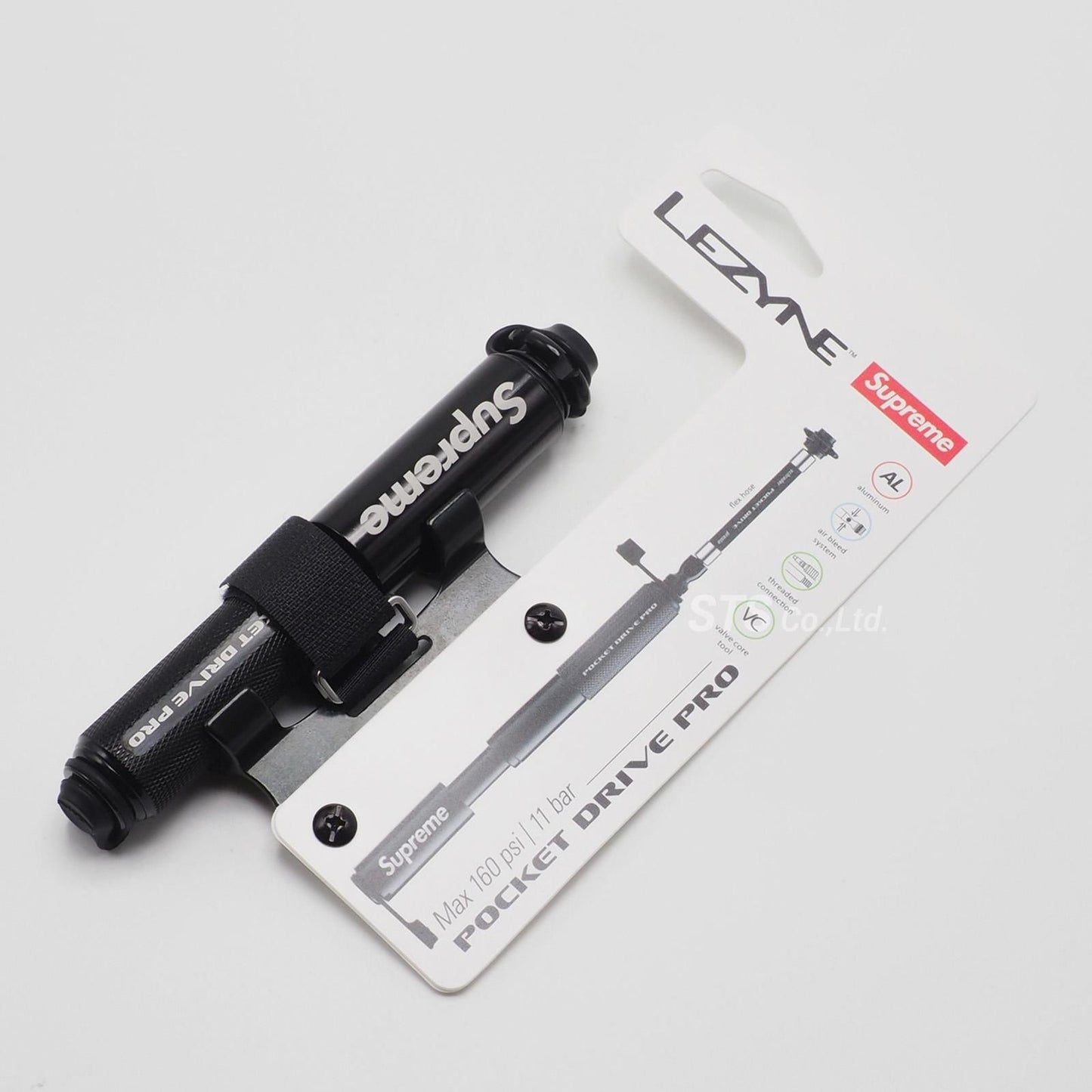 Supreme/Lezyne Pocket Drive Pro Bike Pump Red