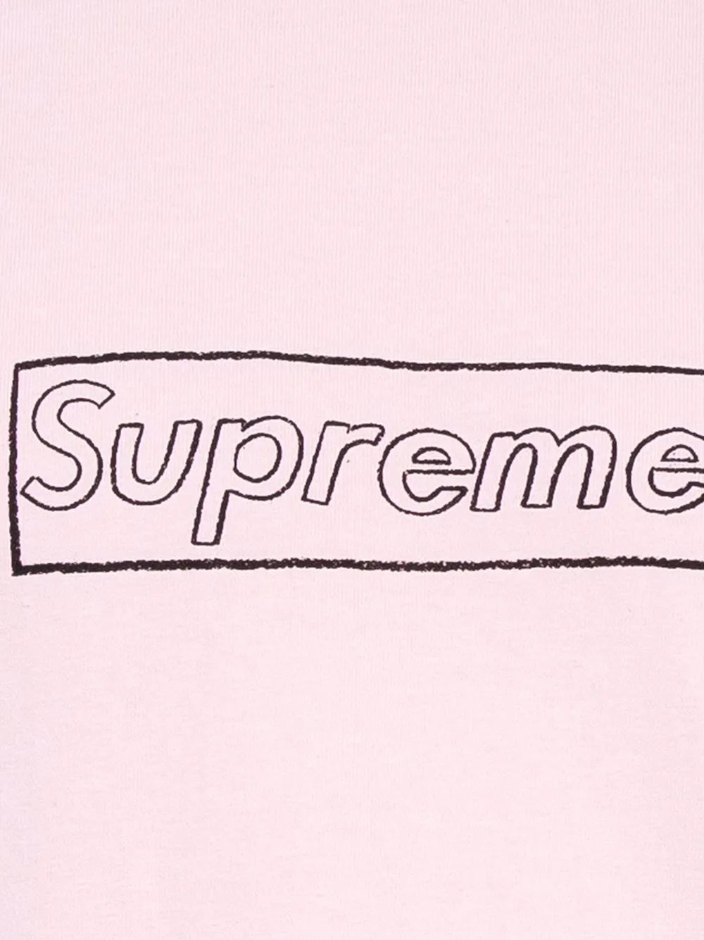 Supreme KAWS Chalk Logo Pink T-shirt
