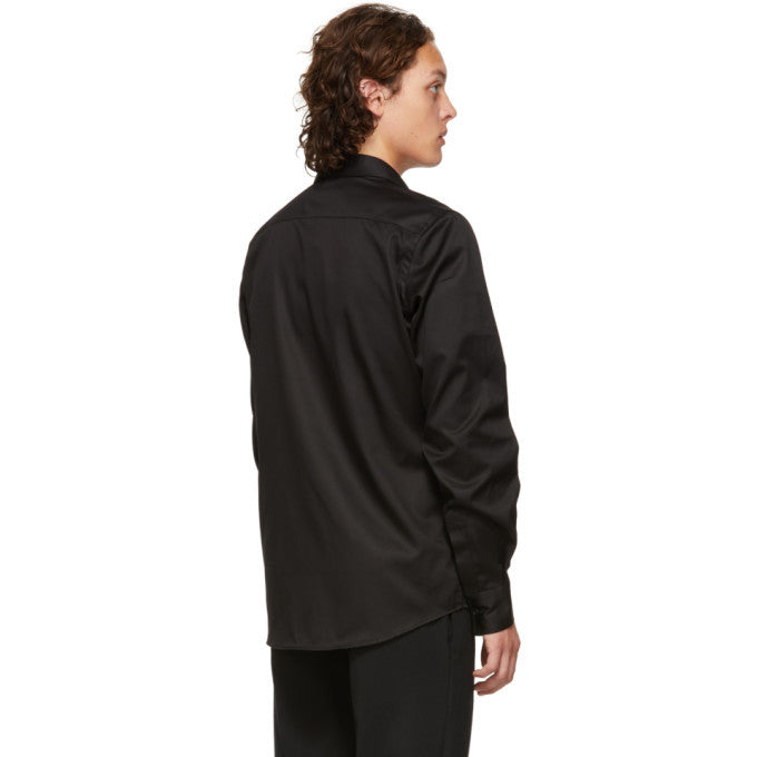 Givenchy Black Asymmetric Zip Shirt