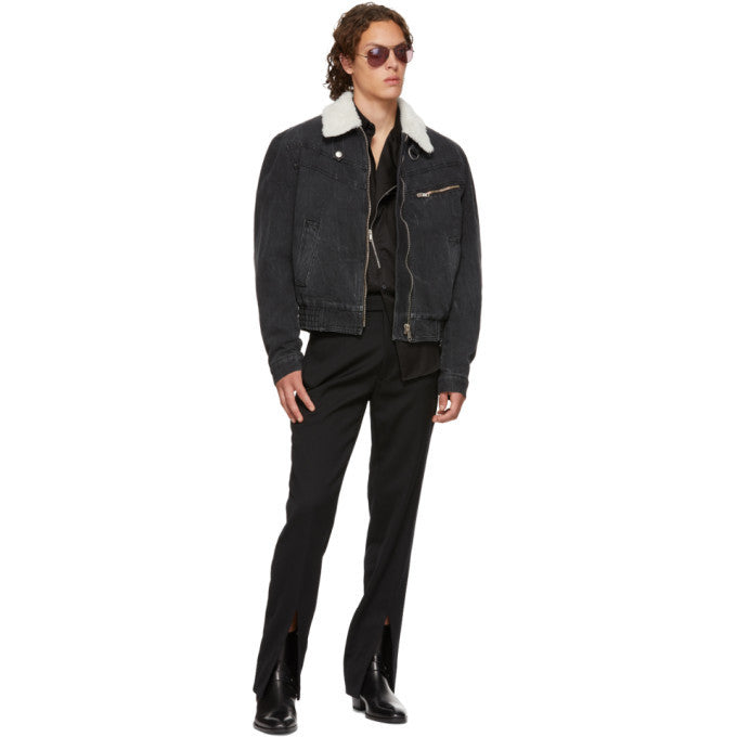 Givenchy Black Asymmetric Zip Shirt