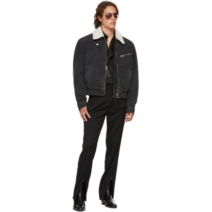 Givenchy Black Asymmetric Zip Shirt