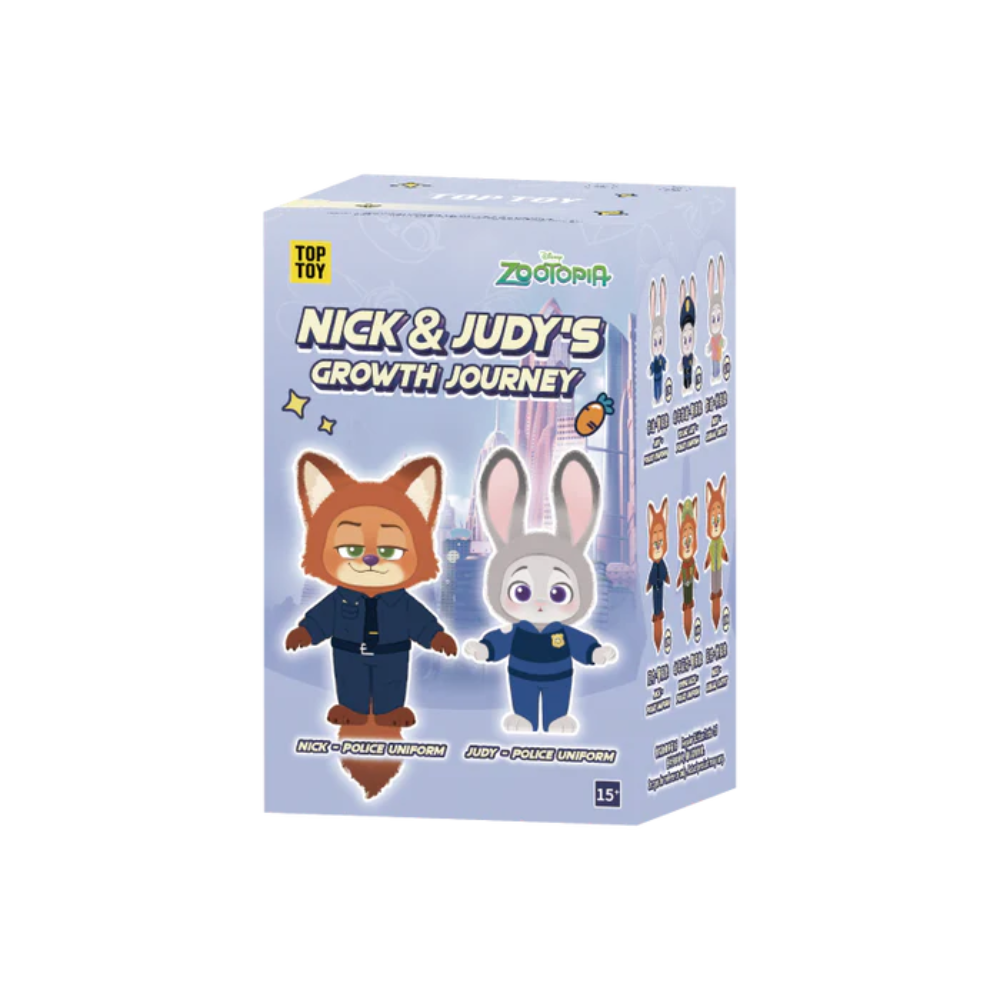 Top Toy Disney Zootopia Nick & Judy's Growth Journey Series Blind Box | zberateľská figúrka Top Toy