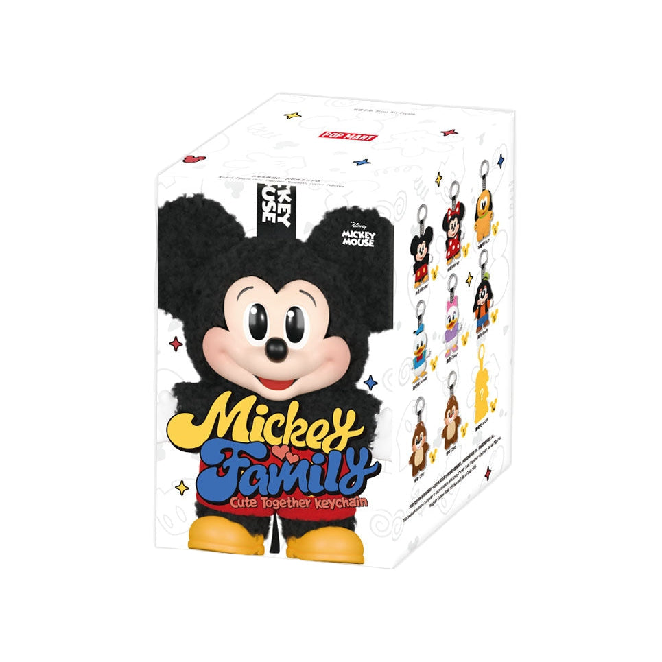 Disney Mickey Family Cute Together Keychain Series Figures Blind Box