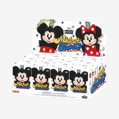 Disney Mickey Family Cute Together Keychain Series Figures Blind Box