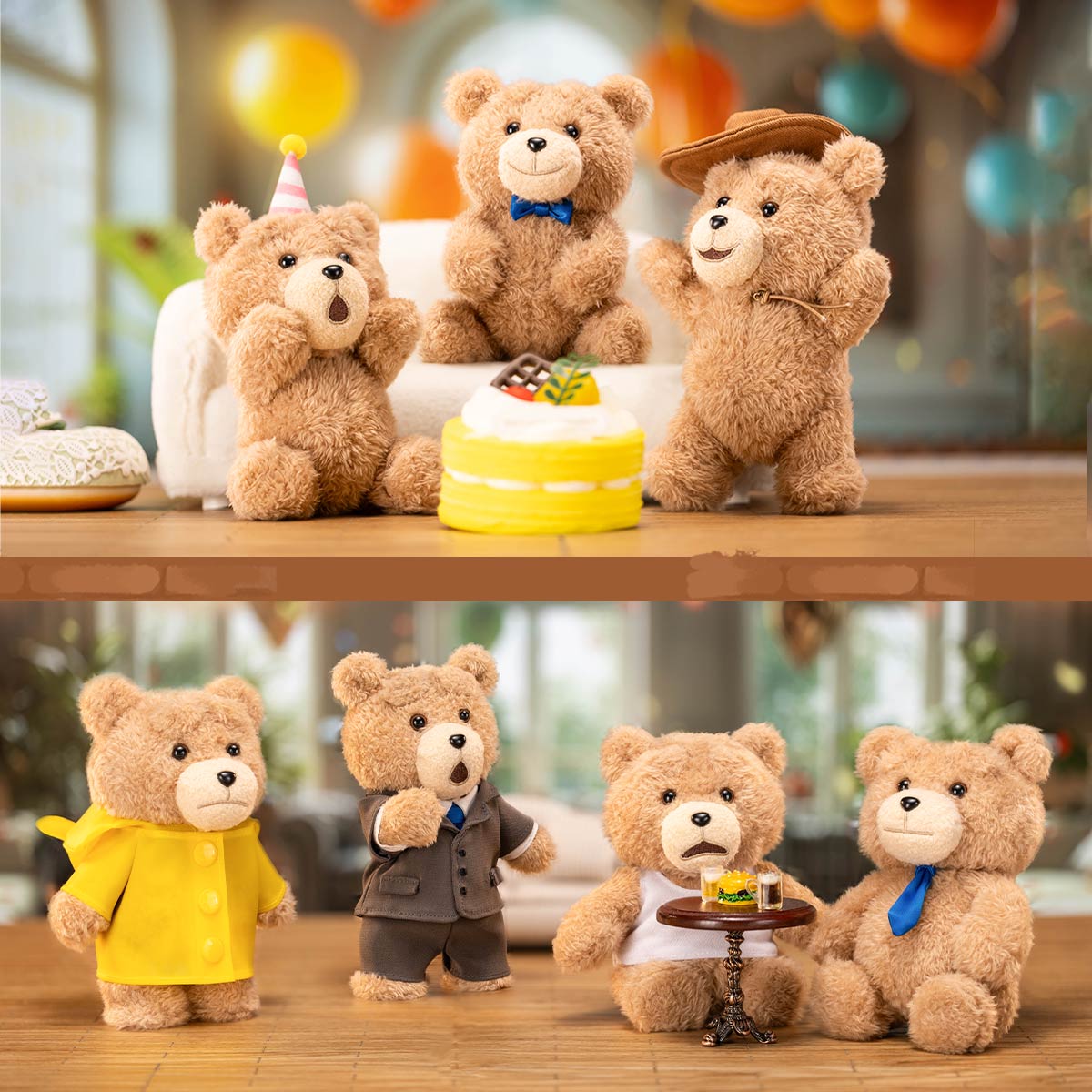 Ted2 Teddy Bear Action Plush Pendant