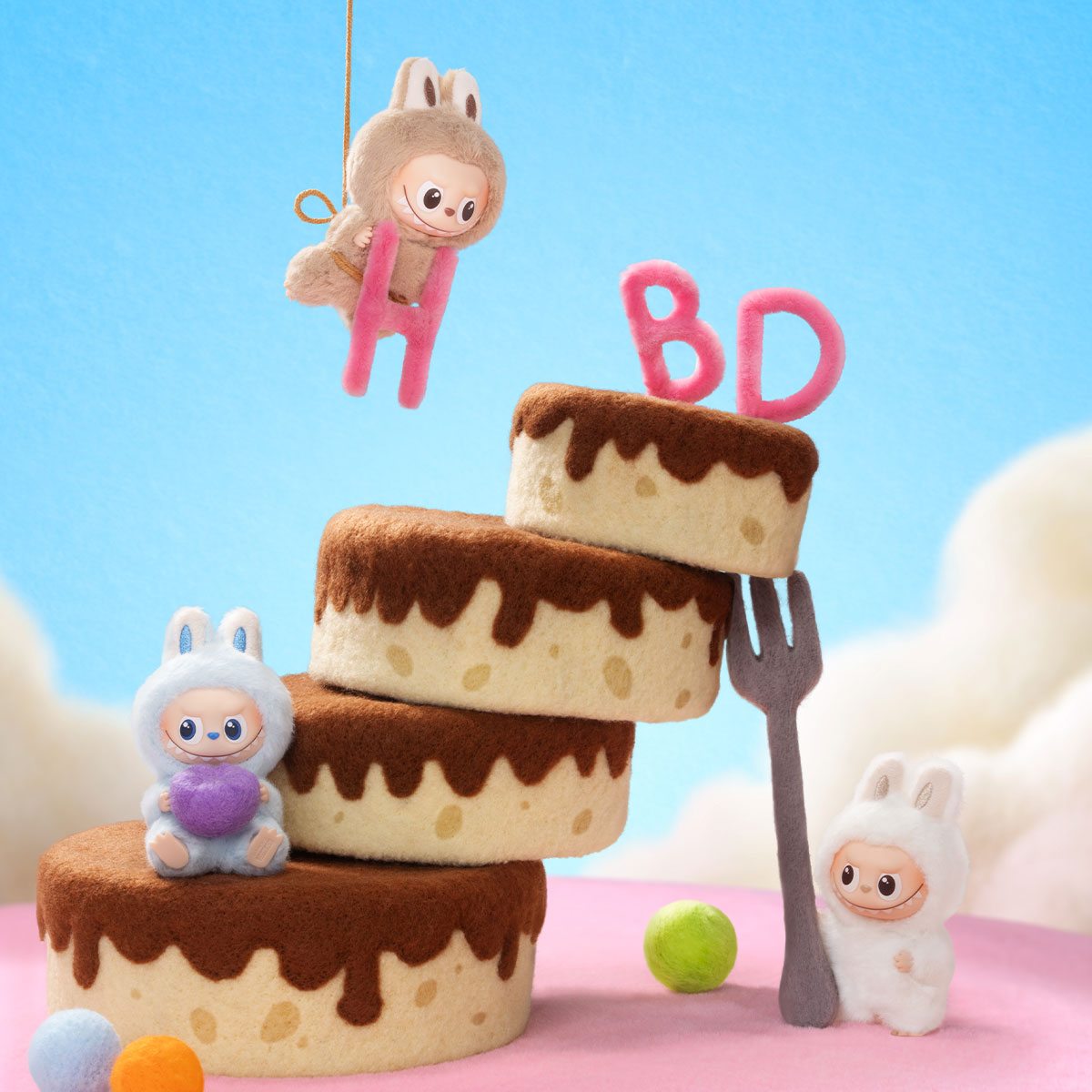 THE MONSTERS Labubu PIN FOR LOVE SERIES Vinyl Plush Pendant Blind Box (A-M)