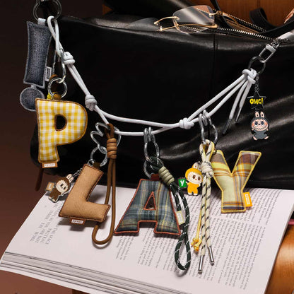 THE MONSTERS Labubu PIN FOR LOVE SERIES Letter Pendant Blind Box (A-M)